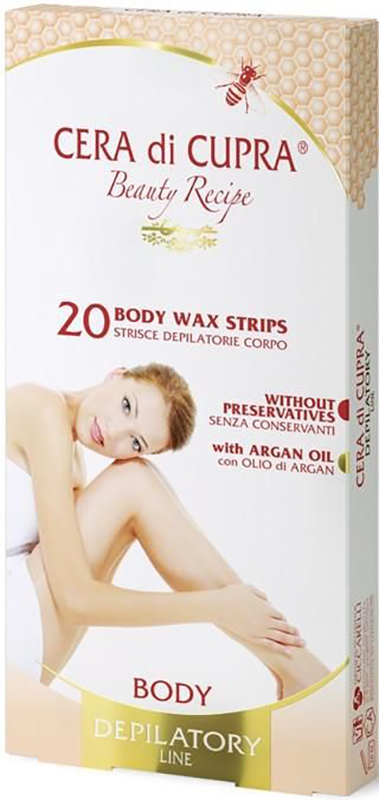 Cera Di Cupra Strisce Depilatorie Corpo 20 Pezzi