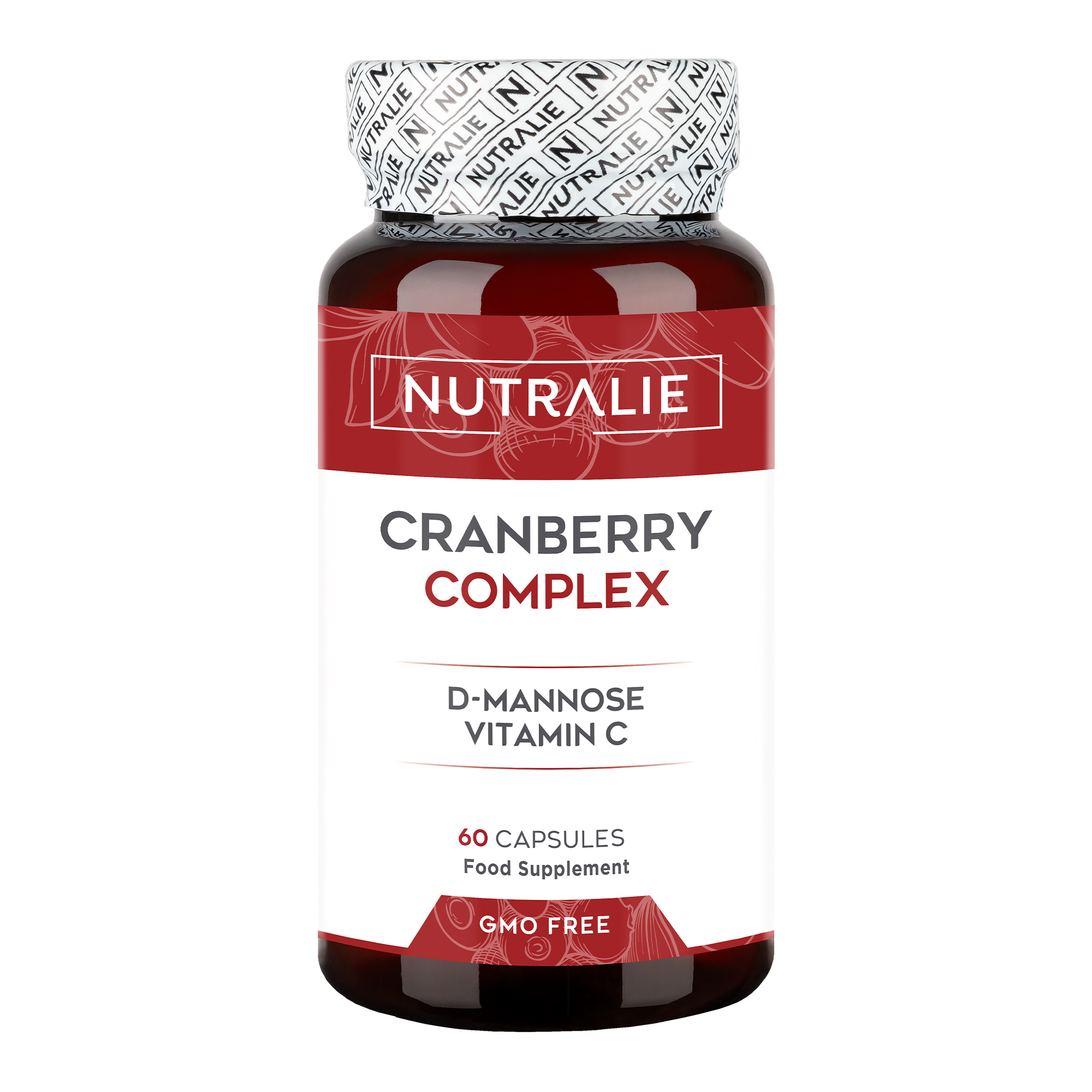 Nutralie Mirtillio Rosso Complex con Vitamina C e D-Mannosio Cistite 60 Capsule