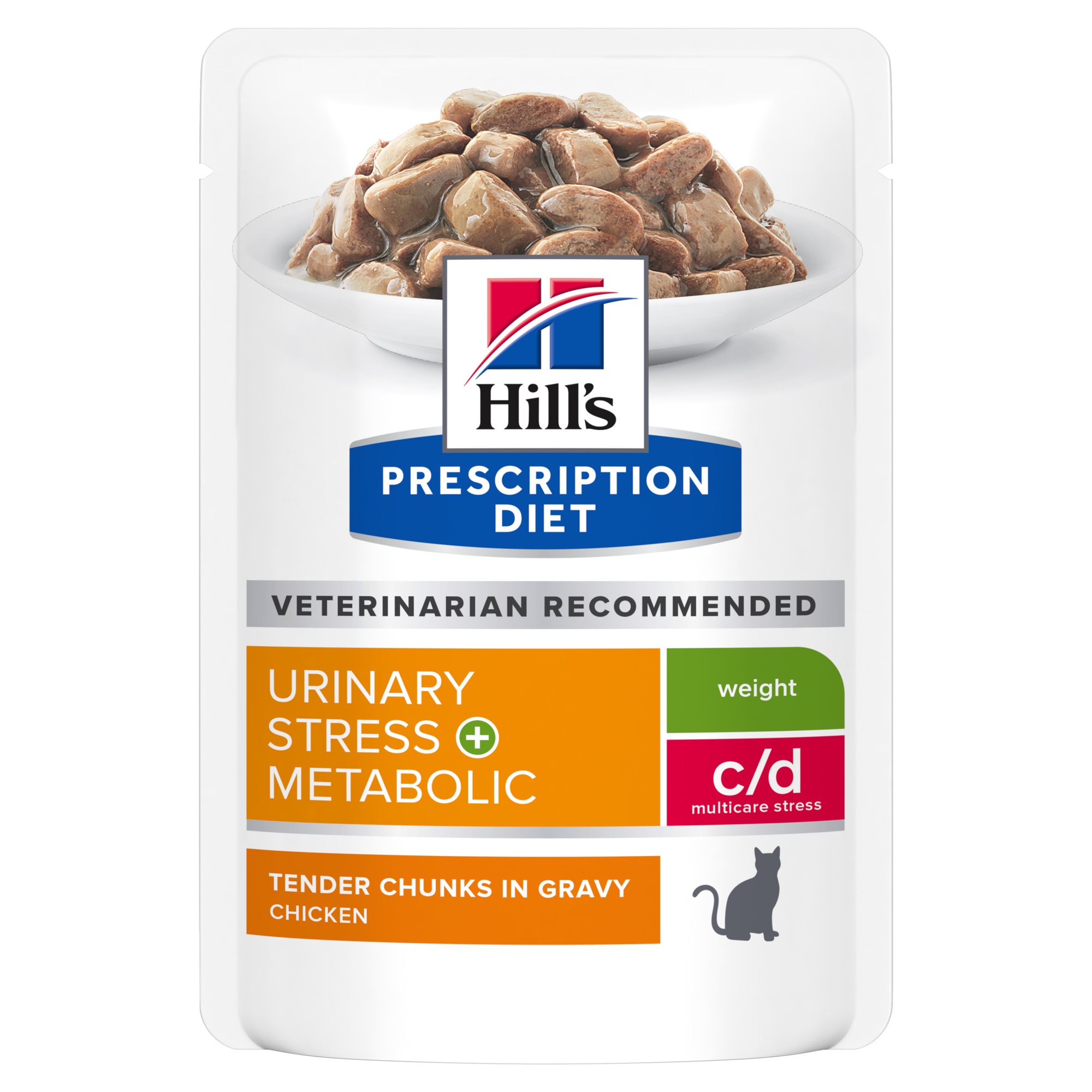 HILL'S GATTO DIET C/D URINARY STRESS METABOLIC GRAVY (IN SALSA) POLLO 85GR (bustina)