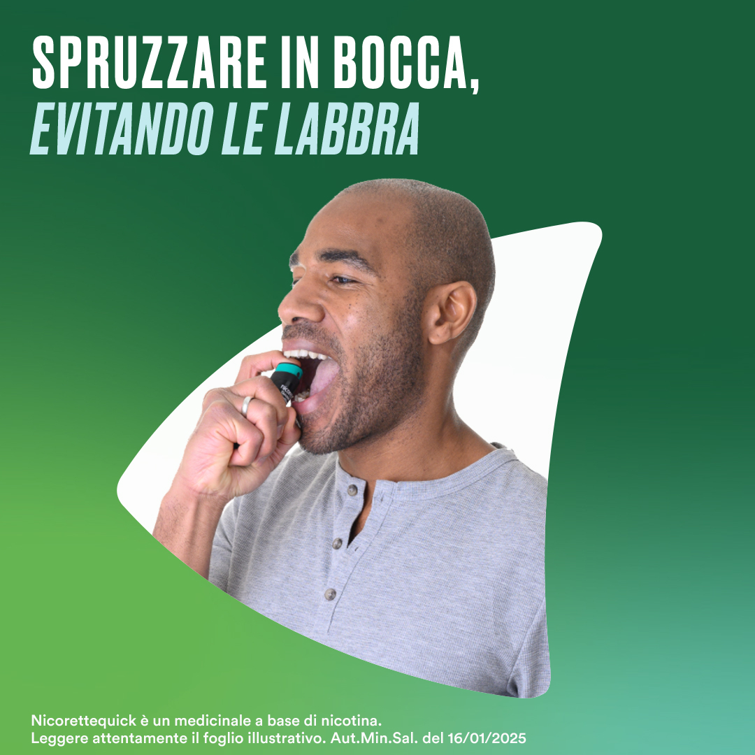 Nicorettequick Spray per Alleviare Astinenza da Nicotina Menta