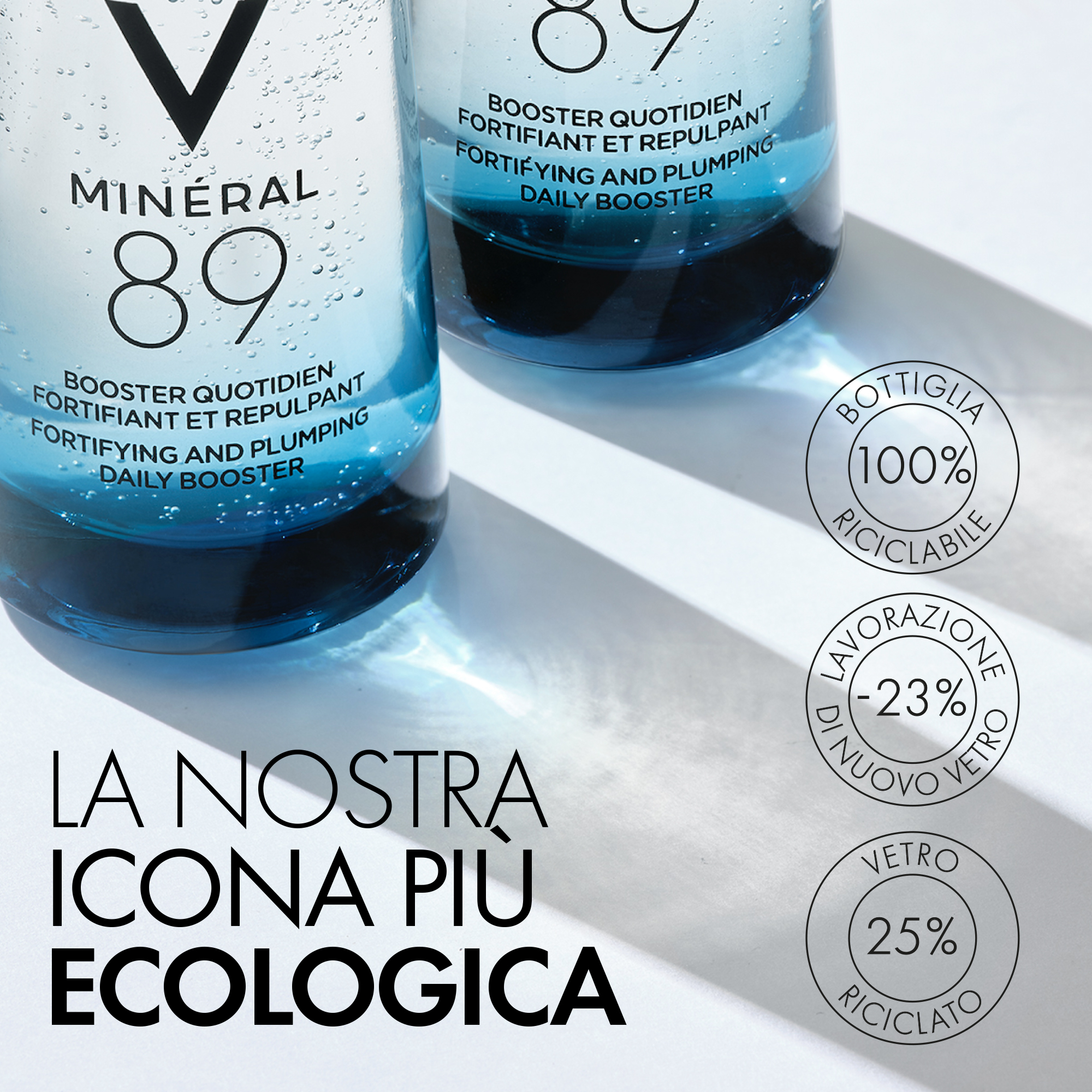 Vichy Minéral 89 Booster Quotidiano Fortificante e Rimpolpante con Acido Ialuronico 75ml