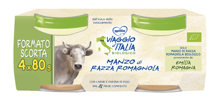 VIAGGIO D'ITALIA BIO OMOG MANZO 4X80G