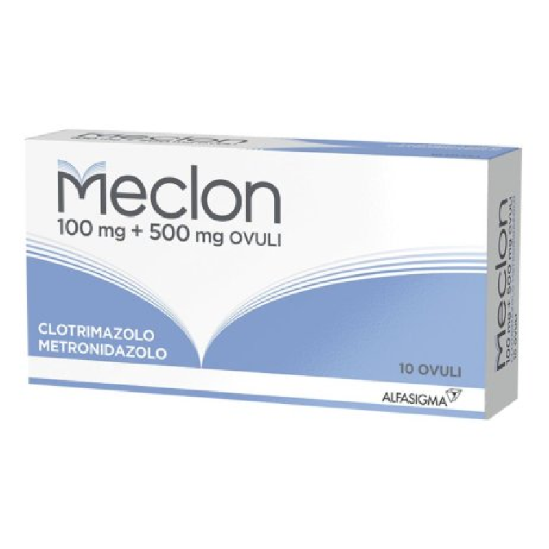 Meclon 100mg+500mg contro le infezioni vaginali 10 Ovuli