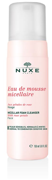 Nuxe Petali di Rosa Mousse Micellare Schiuma Detergente Viso 150 ml