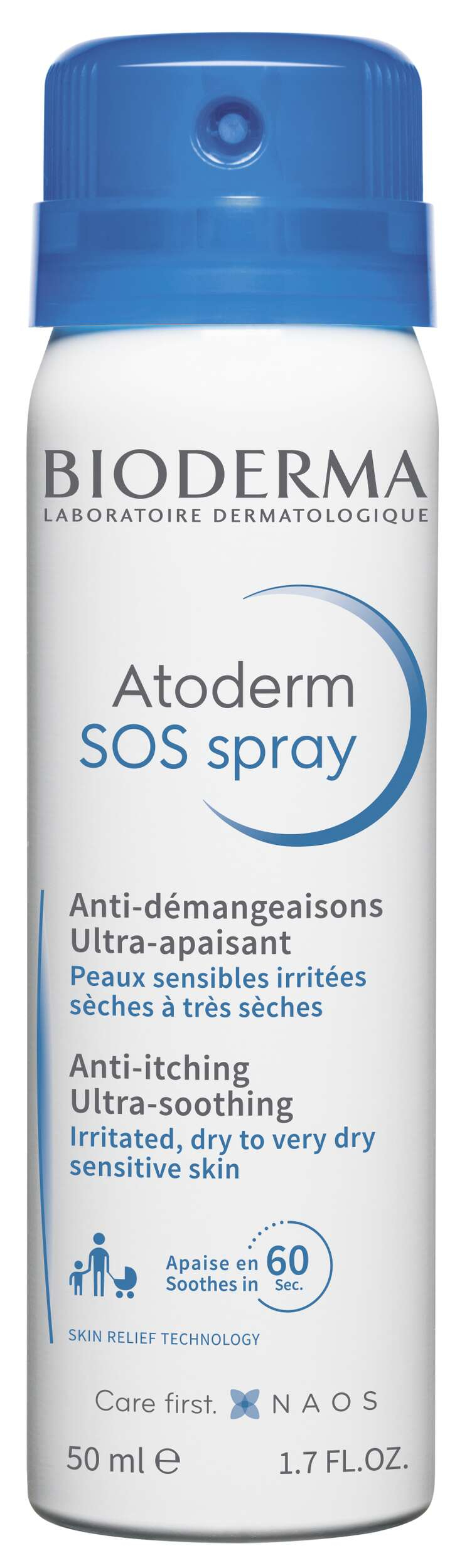 Bioderma Atoderm SOS Spray Anti-prurito Pelle Secca 50 ml