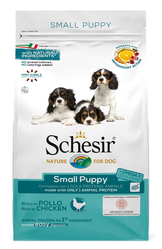 SCHESIR DOG PUPPY POLLO S 800G