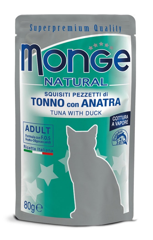 MONGE BUSTE TONNO/ANATRA 80G