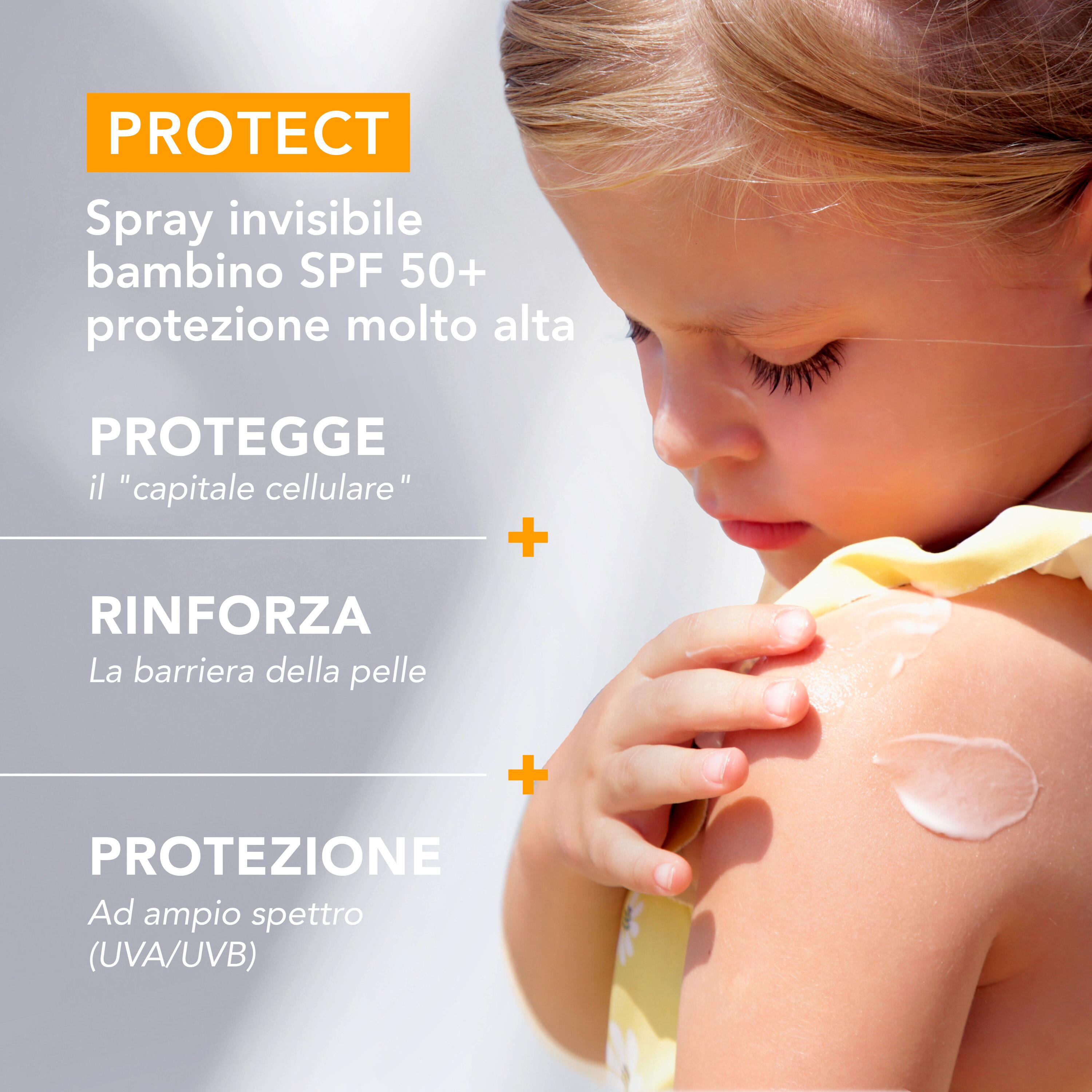 A-Derma - Protect Kids - Spray Invisibile SPF50+ Bambino Protezione Solare Molto Alta Viso E Corpo 200 ml