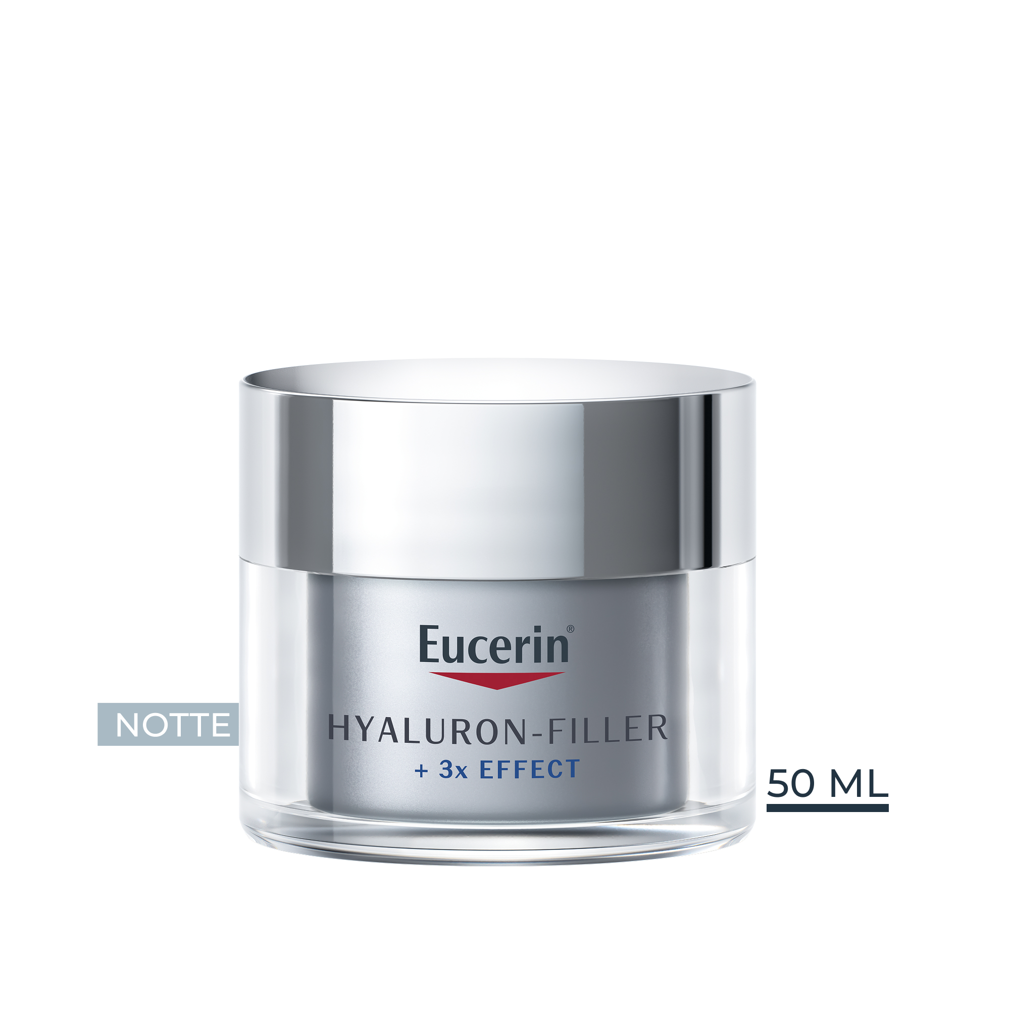 Eucerin Hyaluron-Filler crema viso Notte Antirughe 50 mL