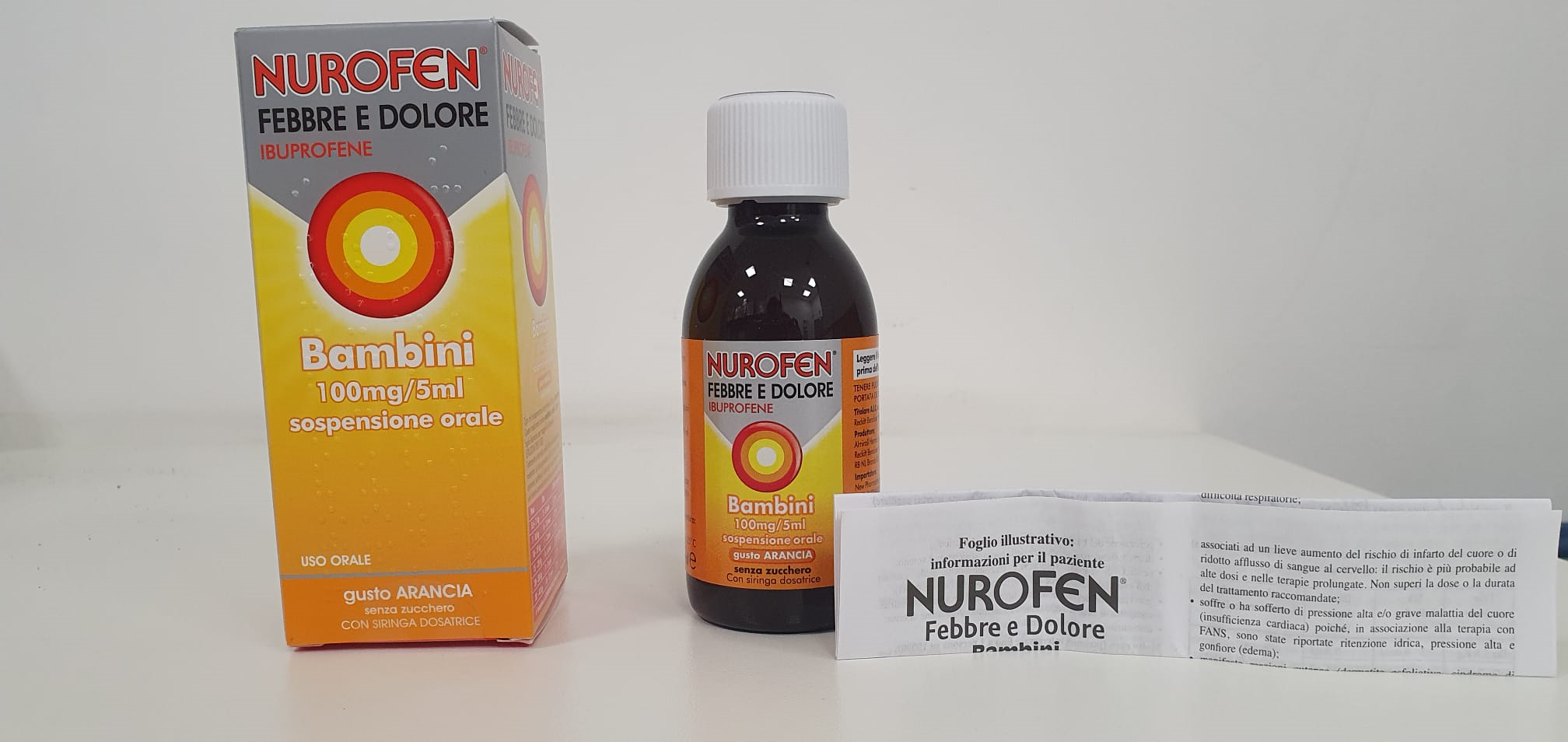NUROFEN FEBBRE D BB100MG/5ML A