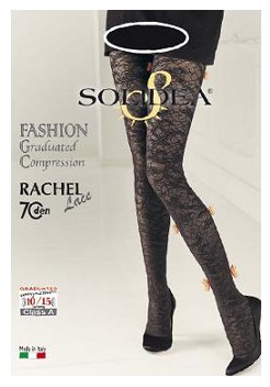 RACHEL Lace Collant Nero 2-M