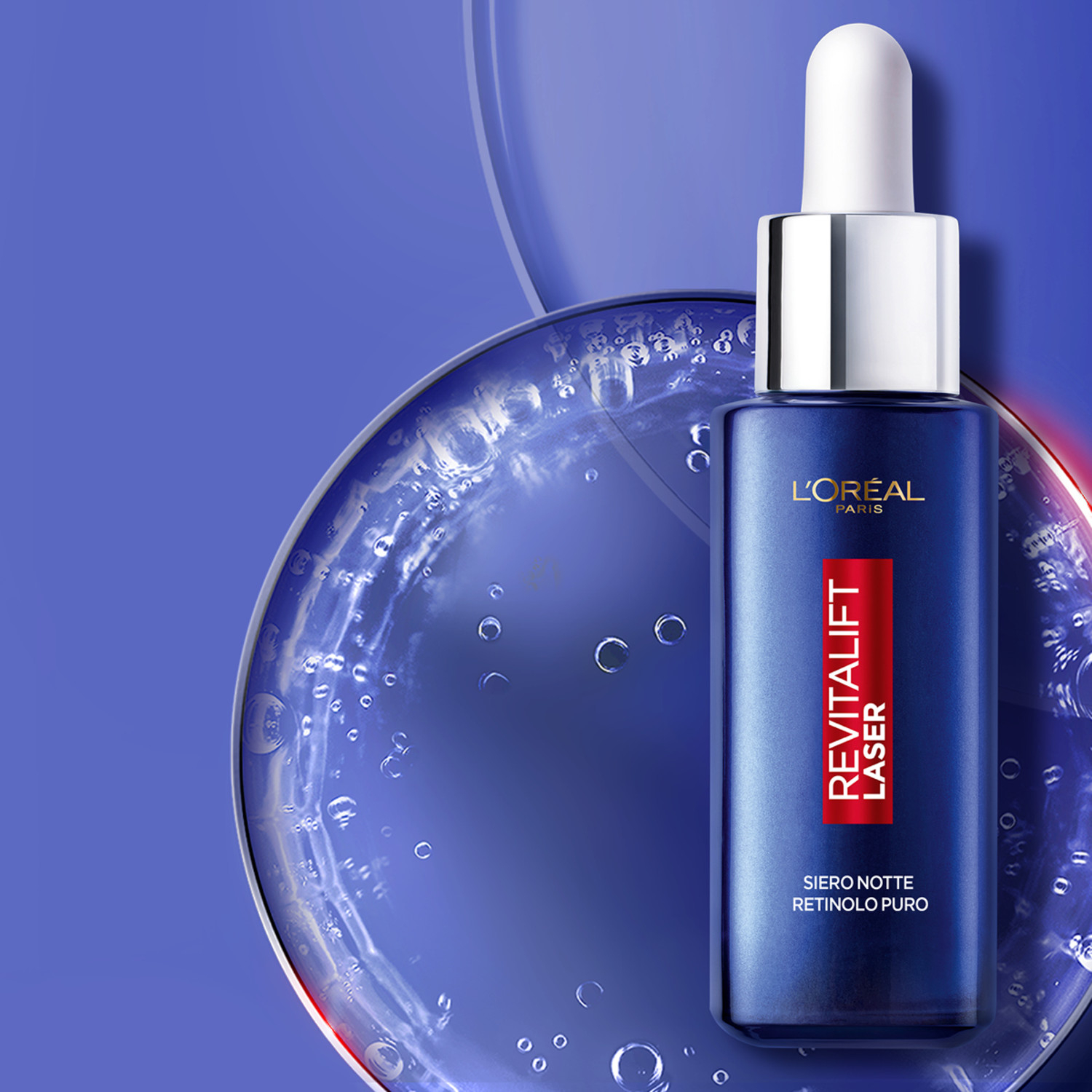 L'Oréal Paris Siero Notte Revitalift Laser X3, Azione Antirughe Anti-Età con Retinolo Puro, 30 ml