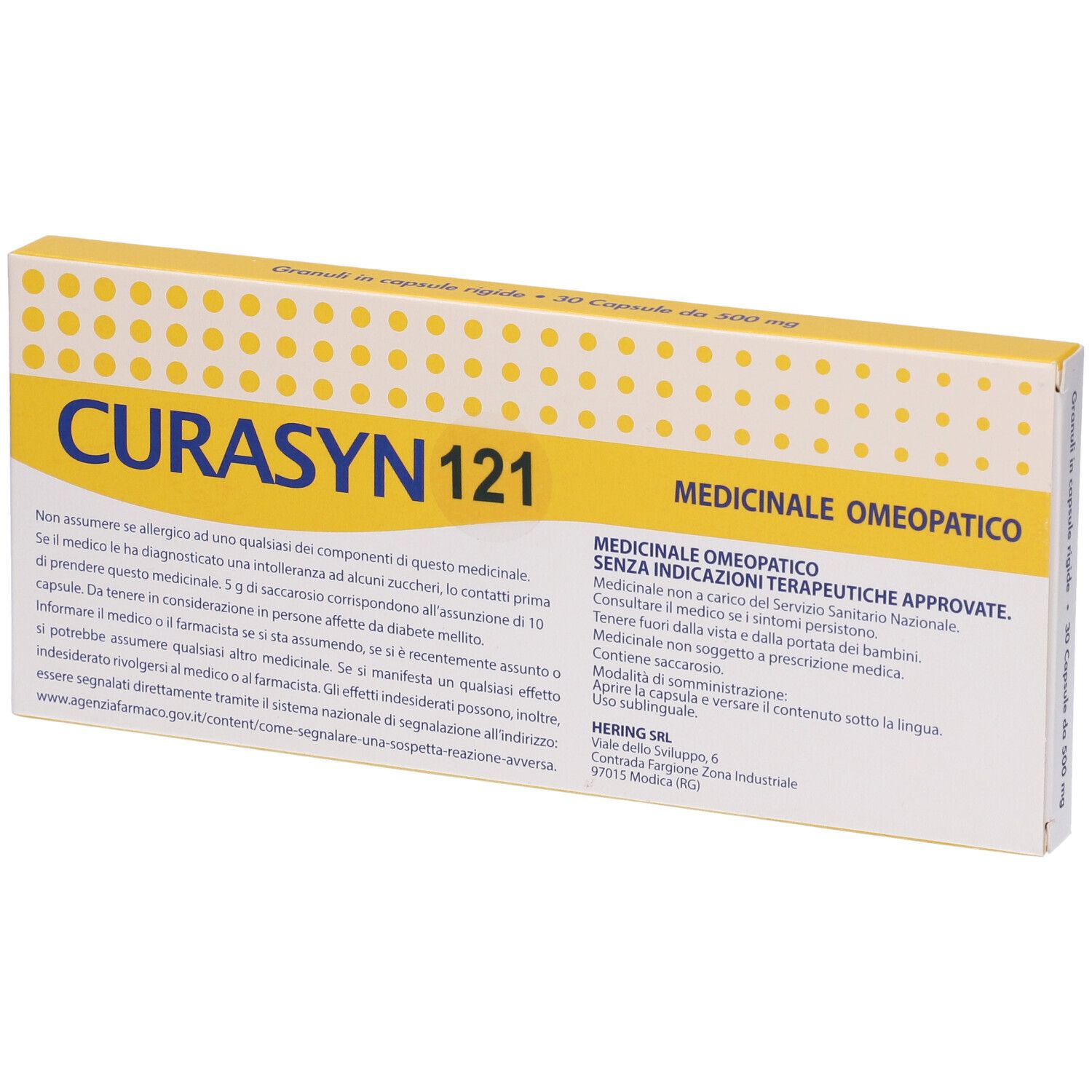 CURASYN 121*30CPS 500MG