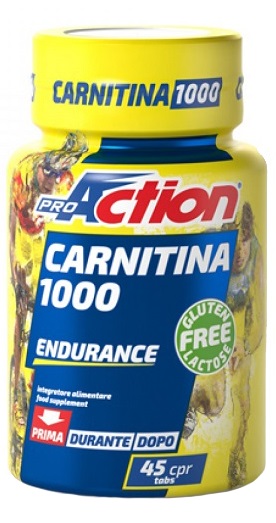 ProAction Carnitina 1000 Integratore Pro Energetico 45 Compresse
