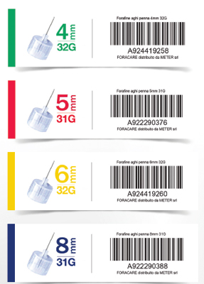 Fora Ago Fine Per Penna da Insulina 32G 6 mm 100 Pezzi