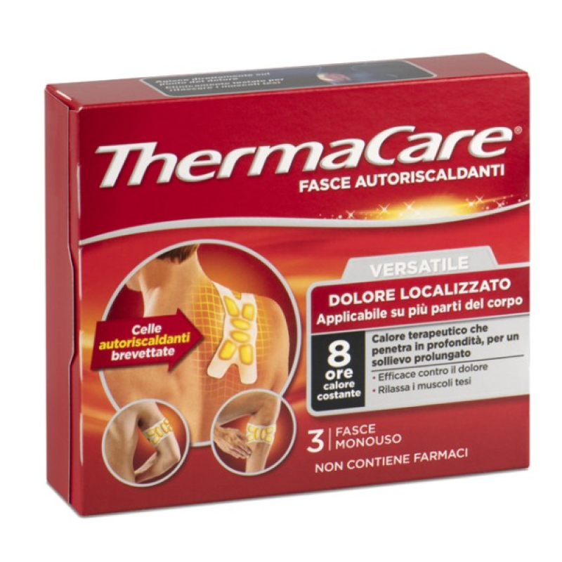 Thermacare Fasce Autoriscaldanti e Versatili 3 pezzi 