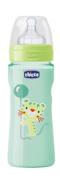 Chicco Biberon Well Being Polipropilene Silicone 330 ml +4m