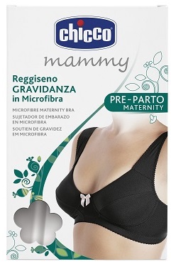 Chicco MD Reggiseno Gravidanza Microfibra Nero Taglia 3C