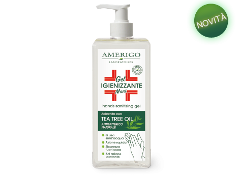 AMERIGO GEL MANI IGIENIZZANTE 250ML con tea tree oil