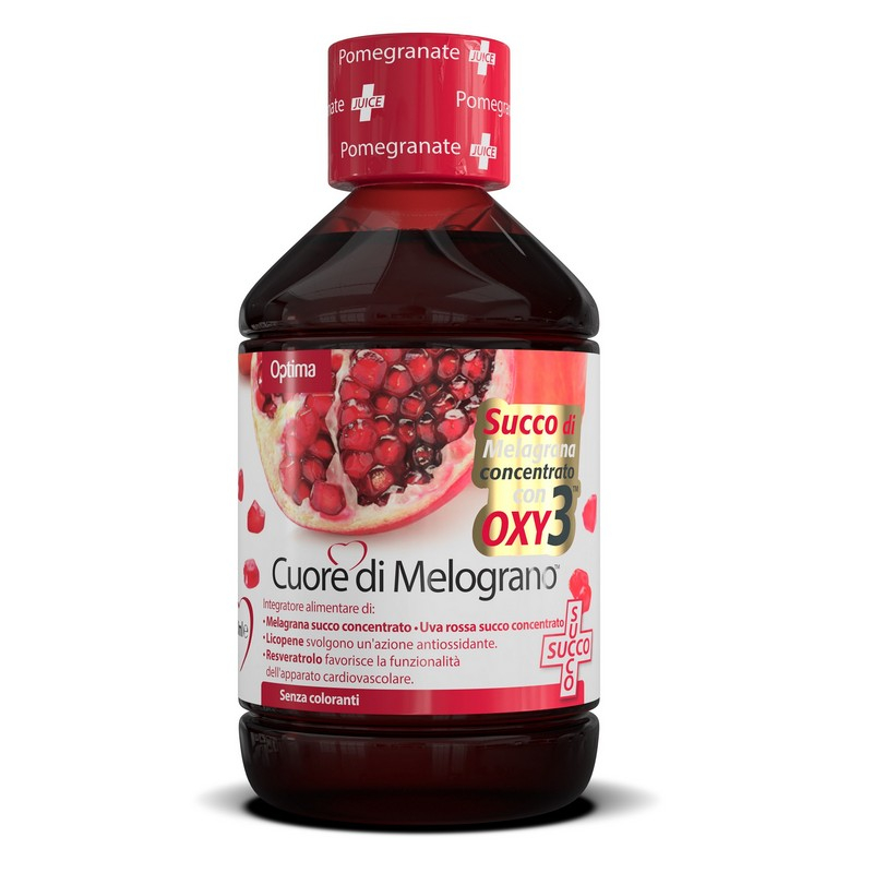 Optima Cuore Di Melograno Succo con Oxy3 Integratore Antiossidante 500 ml
