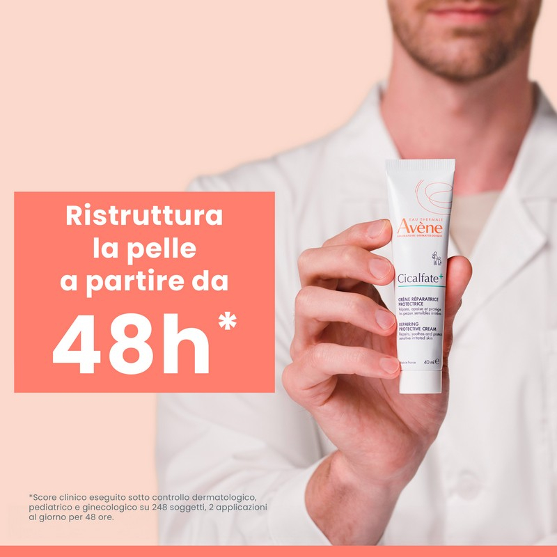 Eau Thermale Avène Cicalfate+ Crema Ristrutturante Protettiva, pelle fragilizzata, 40ml