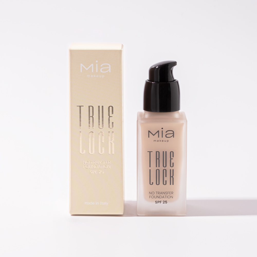 Mia Makeup - True Lock - Fondotinta Fluido SPF25 A Lunga Tenuta - N.05 Latte