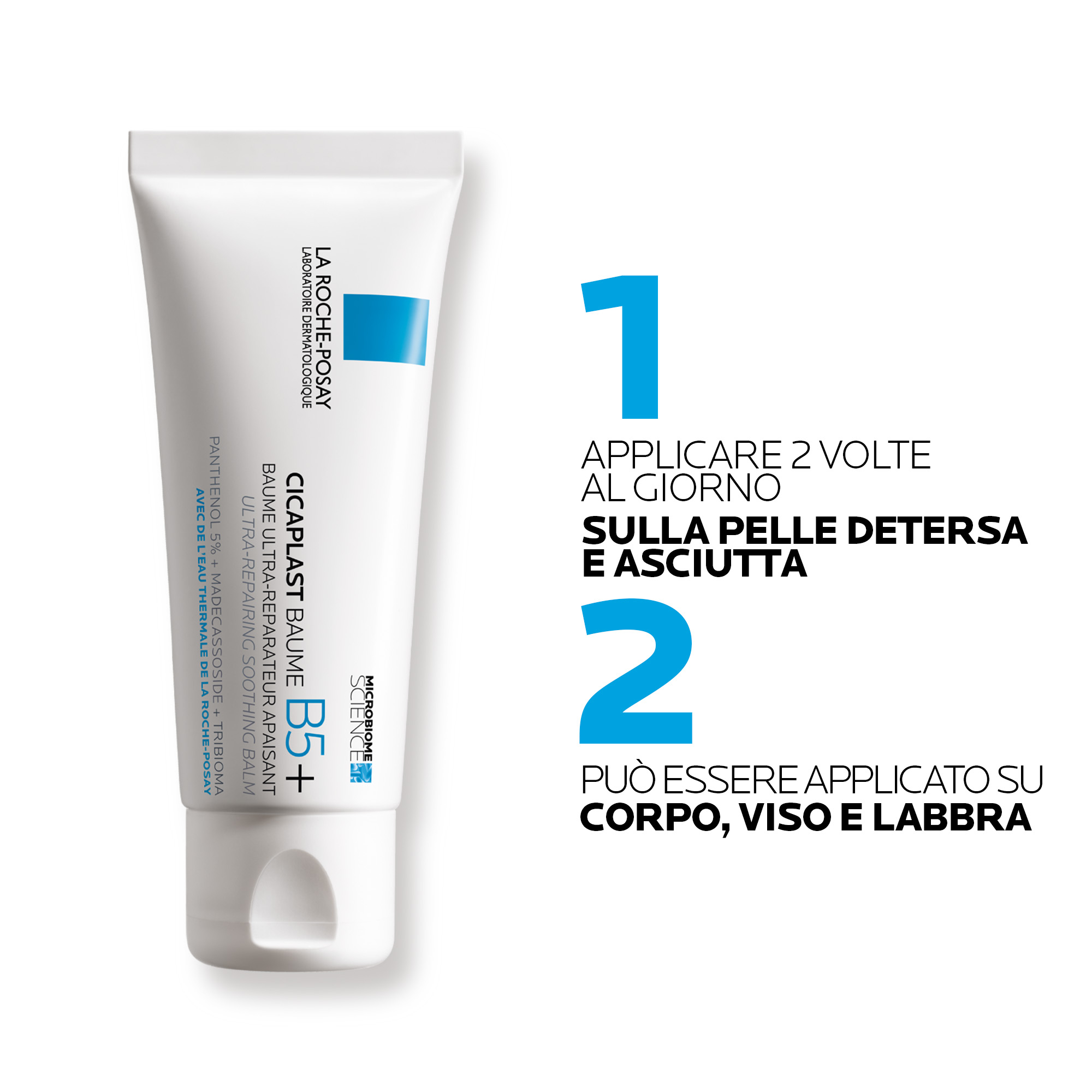La Roche-Posay Cicaplast Baume B5+ Balsamo Lenitivo Ultra-riparatore per pelle sensibile, arrossata o fragilizzata 40 ml