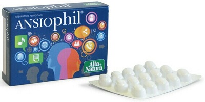 Alta Natura Ansiophil Integratore per Disturbi dell'Ansia e dello Stress 15 Compresse