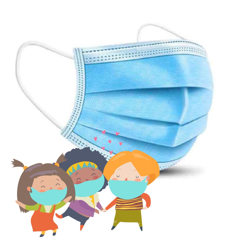 10 Mascherine chirurgiche per bambini - Confezione da 10 pezzi - Certificate