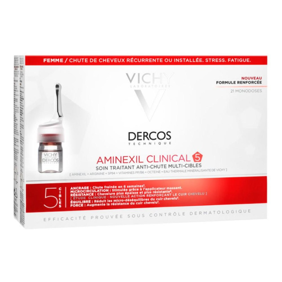 Vichy Dercos Aminexil Intensive 5 trattamento anti-caduta per donna 21 fiale 21 x 6 ml