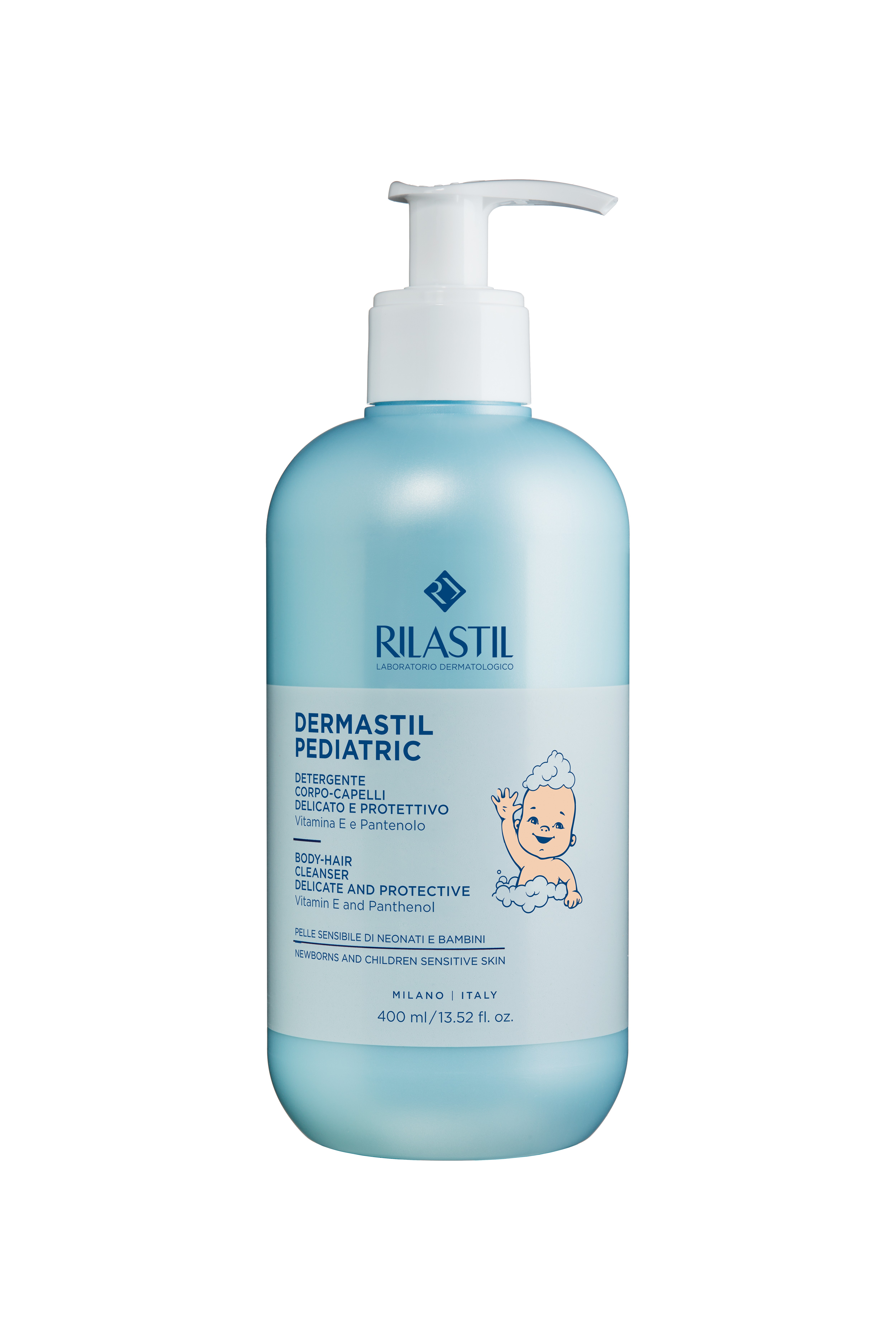 Rilastil Dermastil Pediatric - Detergente Corpo E Capelli Delicato E Protettivo 400 ml