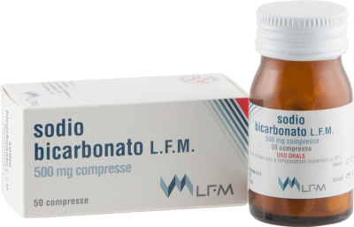 Sodio Bicarbonato LFM 500mg 50 Compresse