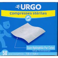 URGO compresse sterili garza cotone  7,5X7,5 10PZ