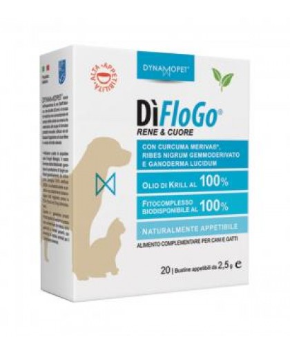 DiFloGo Integratore Per Cani E Gatti 20 Bustine 2,5 ml