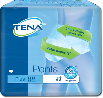 TENA Pants Plus - Mutandine assorbenti per perdite urinarie Taglia M 14 Pezzi