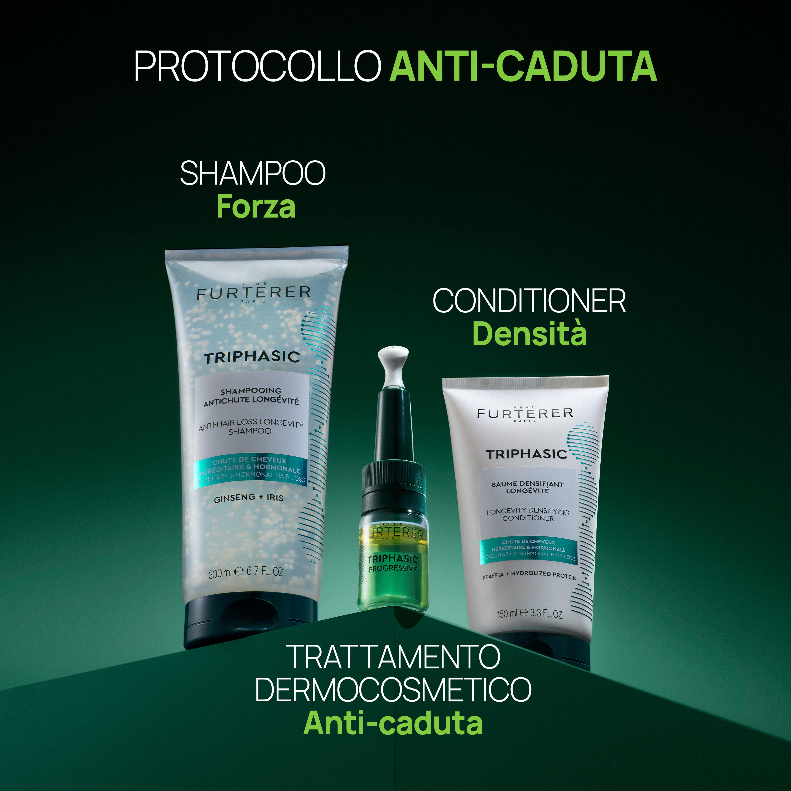 René Furterer Triphasic - Balsamo Densificante Longevità 150 ml