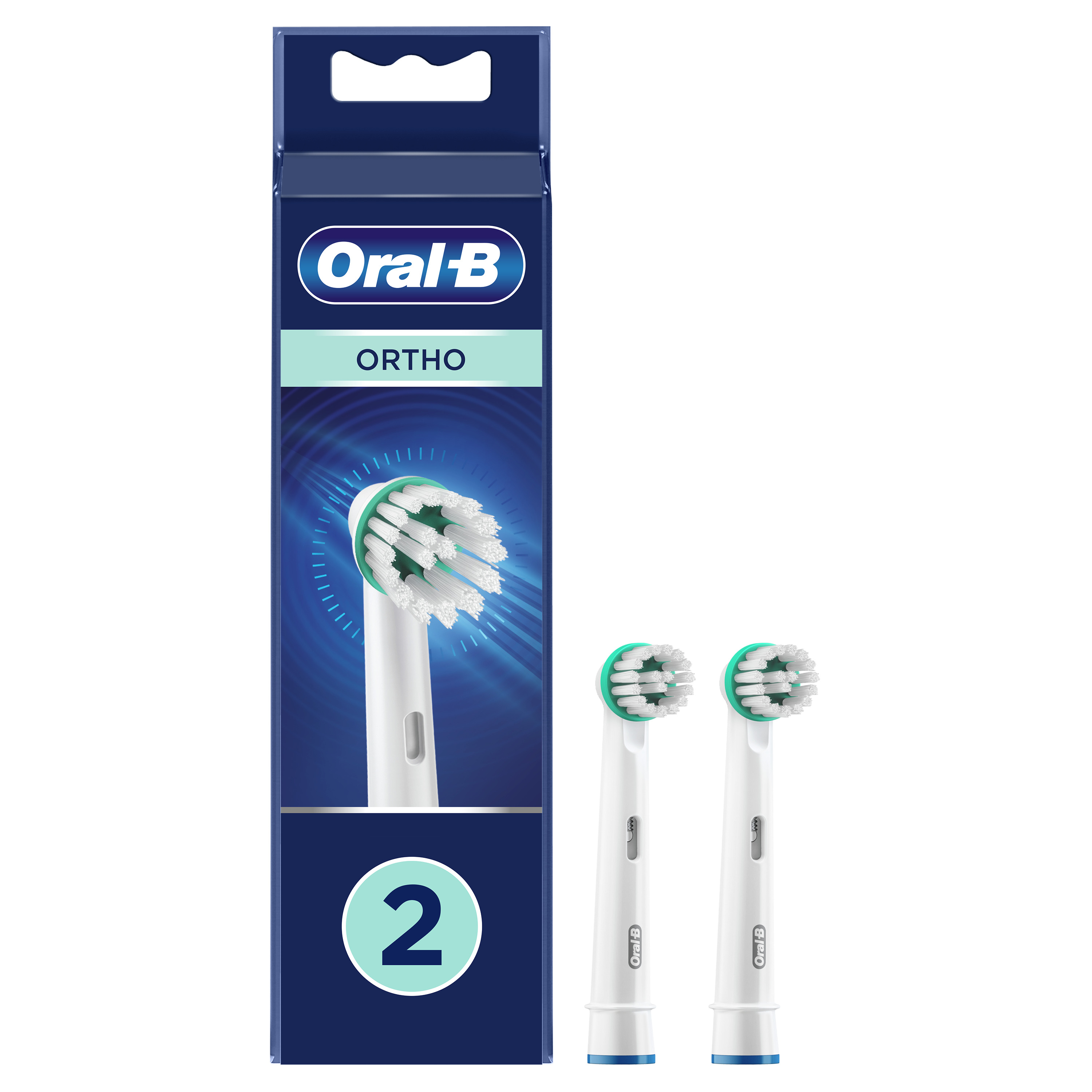 Oral-B Testina Di Ricambio Spazzolino Ortho. Confezione da 2