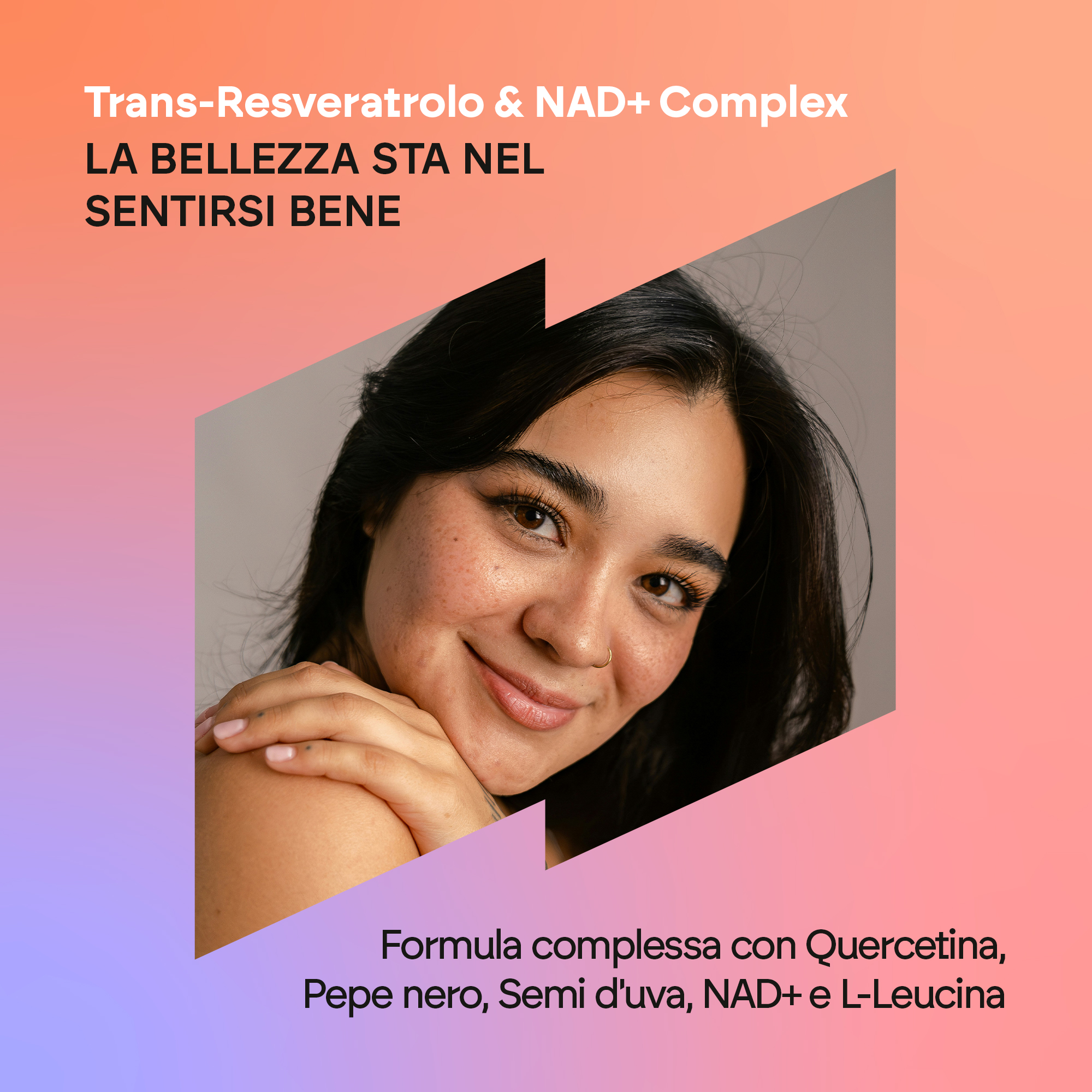 Nutralie Trans-Reveratrol & Nad+ Complex 60 Capsule - Integratore Antiossidante