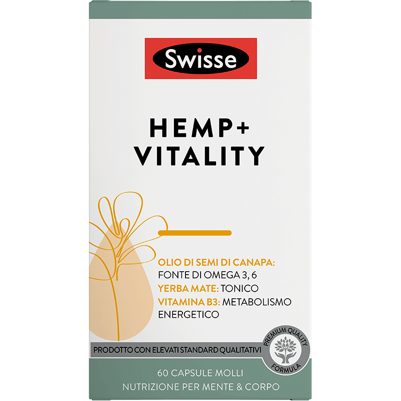 Swisse Hemp Vitality Integratore mente e corpo 60cps molli