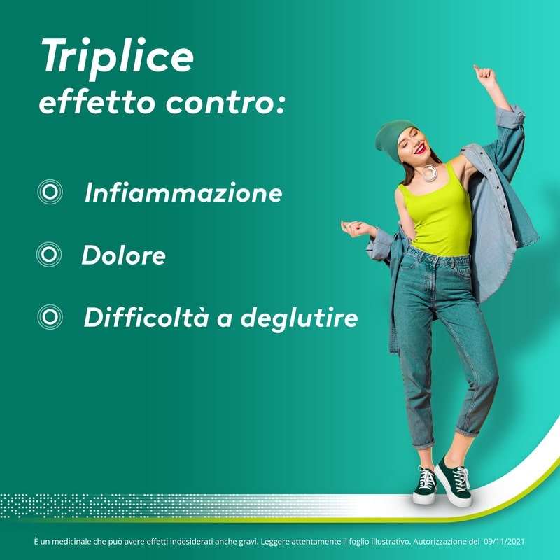 Aspi Gola Spray, per la gola infiammata, con 0,25% di Flurbiprofene, contro Faringite e Mal di gola, al fresco aroma di menta, Flacone da 15 ml