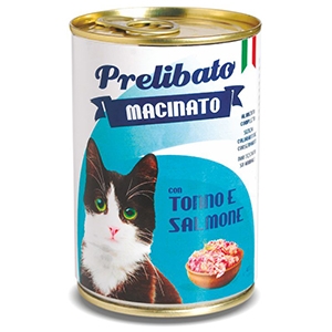 UNIPRO GATTO PRELIBATO MACINATO TONNO SALMONE 400GR (lattina)