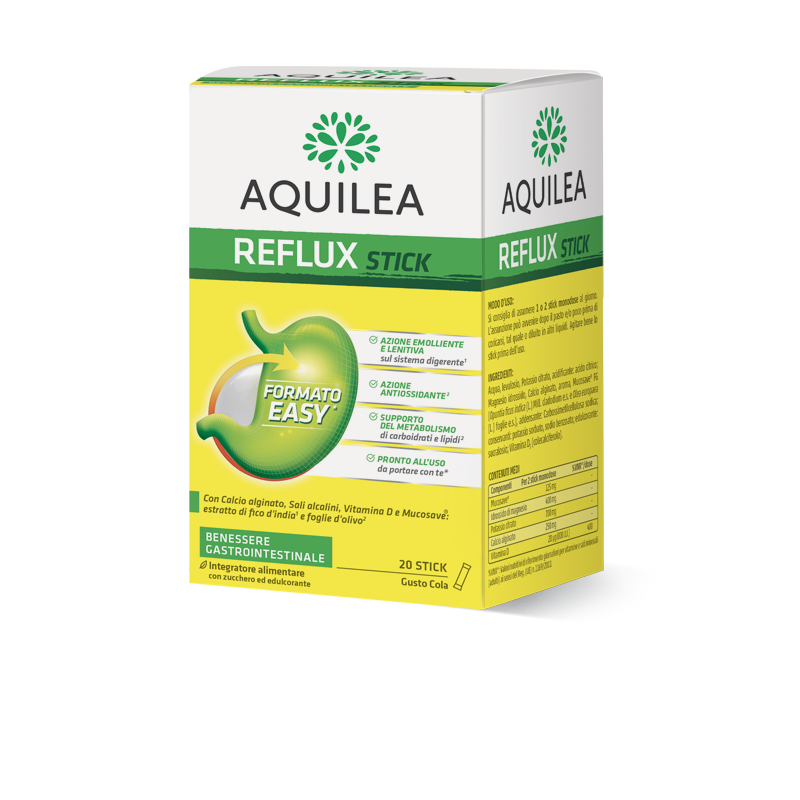 Aquilea Reflux contro acidità e reflusso gastrico 20 stick