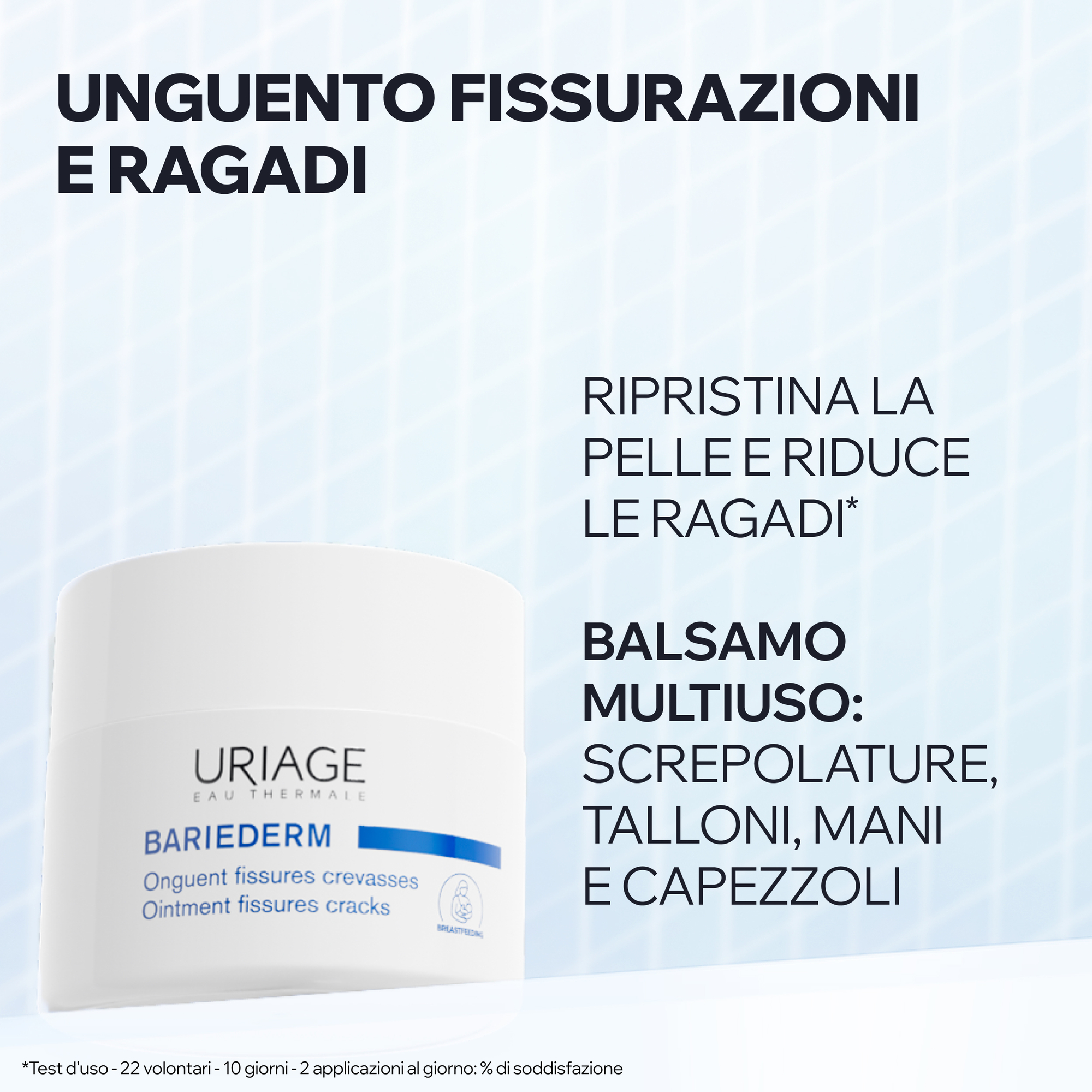 Uriage Bariéderm-Cica - Unguento Isolante E Riparatore Per Fessurazioni, Screpolature E Ragadi 40 g