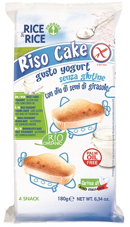 Rice&Rice Rico Cake Yogurt Merendine Senza Glutine 4x45 g