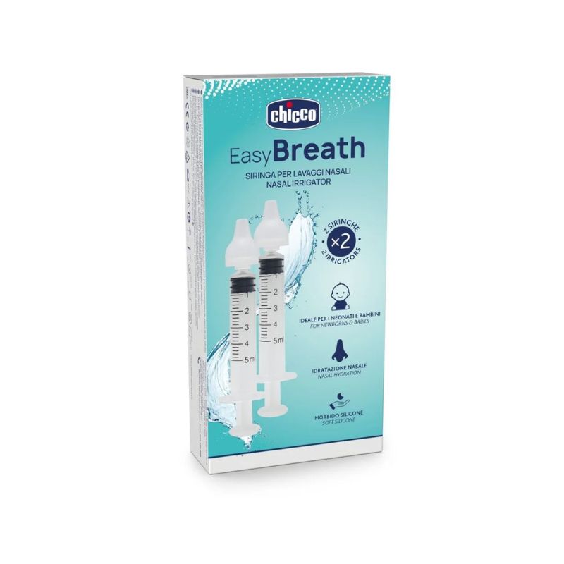 Chicco - EasyBreath - 2 Siringhe Per Lavaggi Nasali
