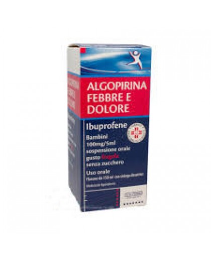 Algopirina Febbre e Dolore Bambini Ibuprofene Flacone 150 ml Fragola