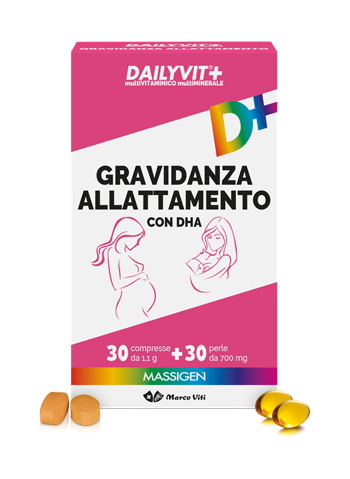 Dailyvit Integratore GRAVIDANZA e ALLATTAMENTO 30 Perle + 30 Compresse