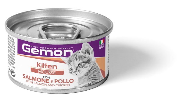 GEMON MOUSSE KITTEN SALM&POLLO