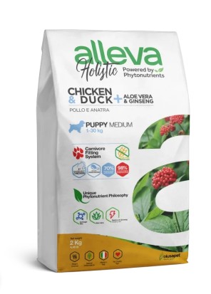 ALLEVA HOLISTIC DOG PUPPY/JUNIOR CHICKEN MEDIUM KG 2 - P00224