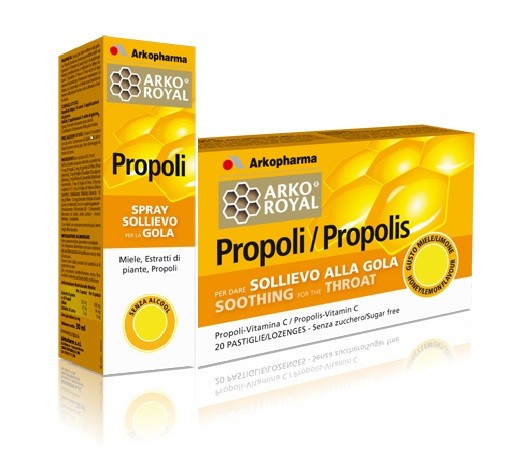 Arkoroyal Propoli Spray + Pastiglie Sollievo Gola